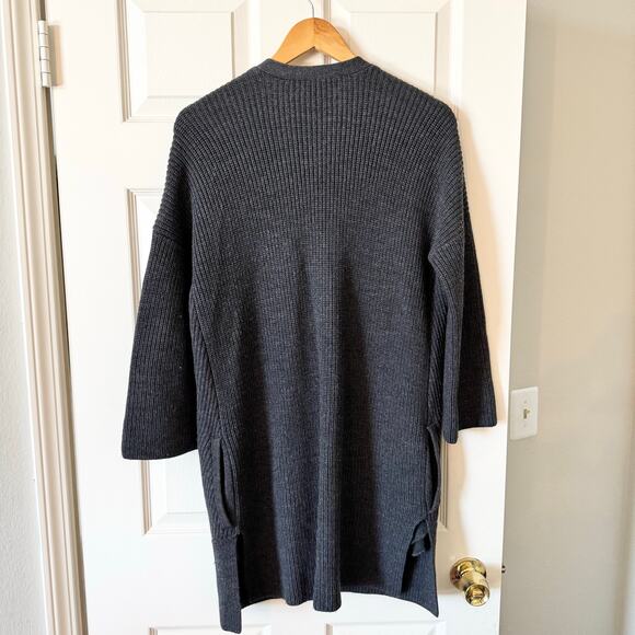 Rag & Bone Merino Wool Open Dee Cardigan in Gray - Picture 8 of 9
